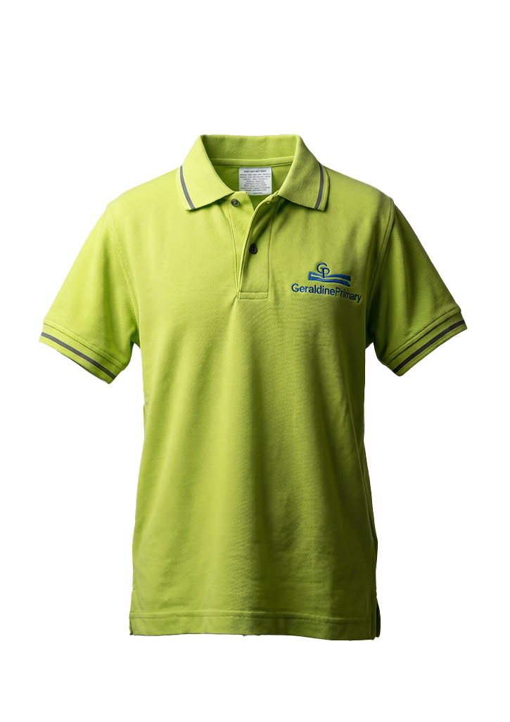 Geraldine Primary SS Polo Avocado/Navy